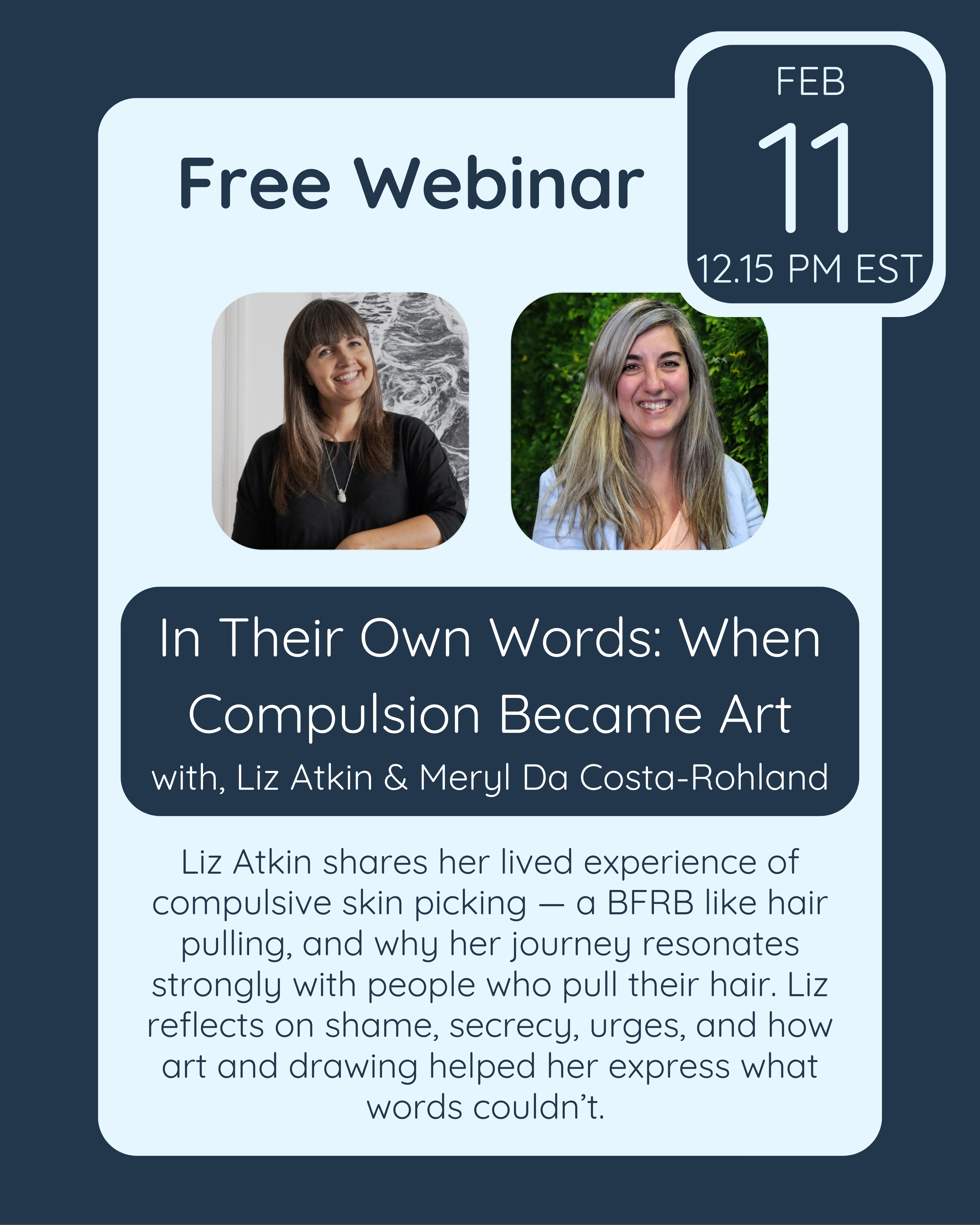 Free webinar- In Their Own Words: When Compulsion Became Art